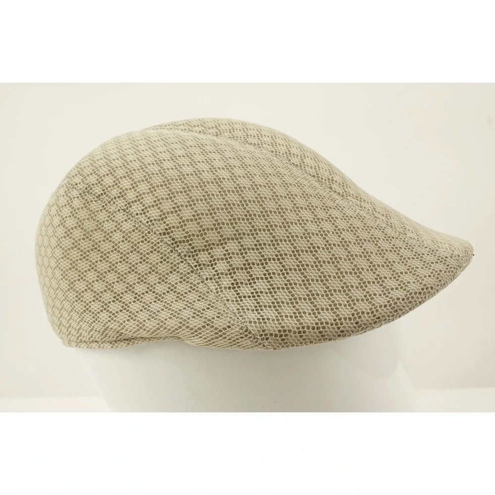 Kangol Vintage 1950s Flat Cap Hat Post Boy Golf Baker Mesh Hat Mens Small Cotton